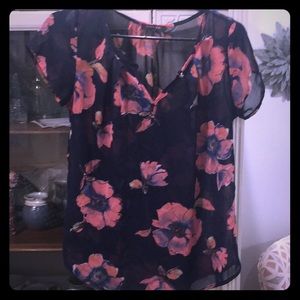 Papermoon floral, flowy blouse